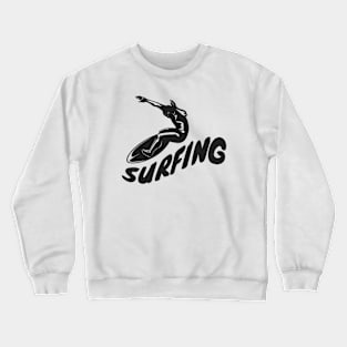 Surfing Wave Surfing Crewneck Sweatshirt